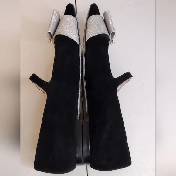 J. Crew Velvet Marina Holiday Jane With Jewels Embellished Flat Loafers Size 8.5 - Picture 4 of 13